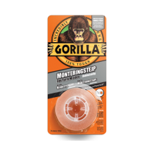 Gorilla HD Mounting Tape 1,5m (6 stk i eske)
