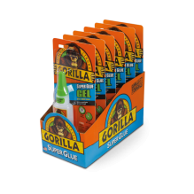 Gorilla Superglue Gel 15g (6 stk i eske)